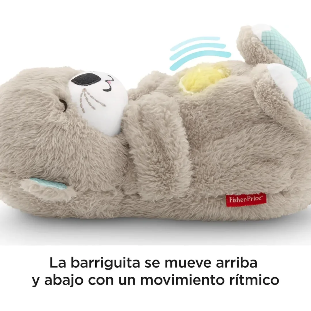 Nutria Dormilona – Peluche con Respiración y Música para Dormir al Bebé — color Gris — foto 5